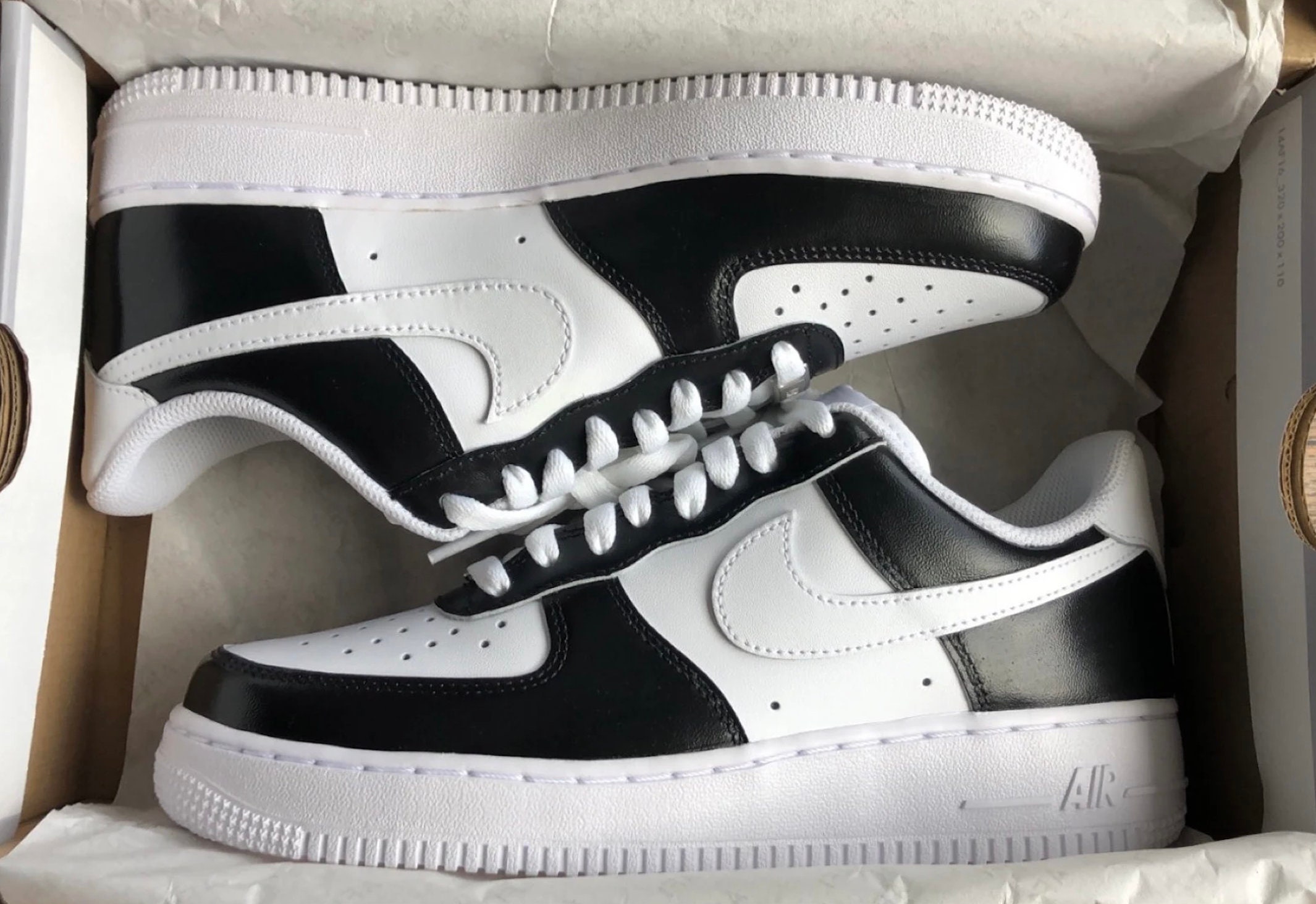 Negro Personalizado Nike Air Force 1 s AF1 personalizados Etsy Mexico