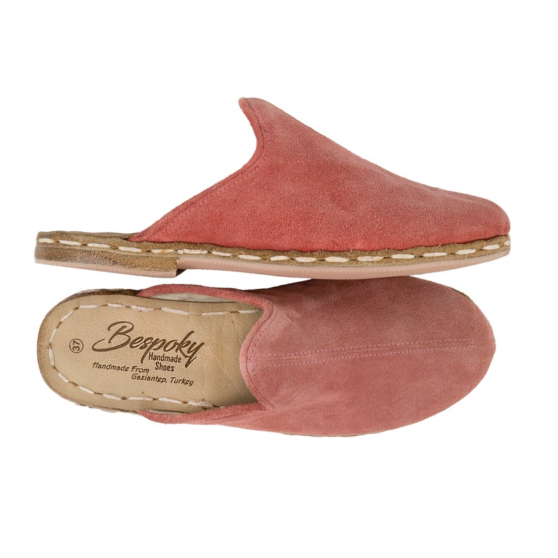 Suede Pink Finally resale start Max 69% OFF Color Handmade Women Pregnant Flat Slipper