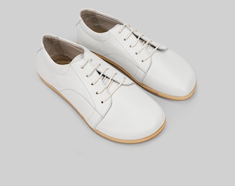 Barefoot Sneakers Womens - Wide Toe Box Zero Drop, Hand-Stitched Leather - Toe Spread Wellness Footwear