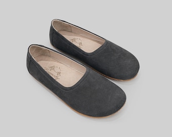 Bespoky Barefoot Leder Ballerinas - Weich, Wide Toe Box, Zero Drop