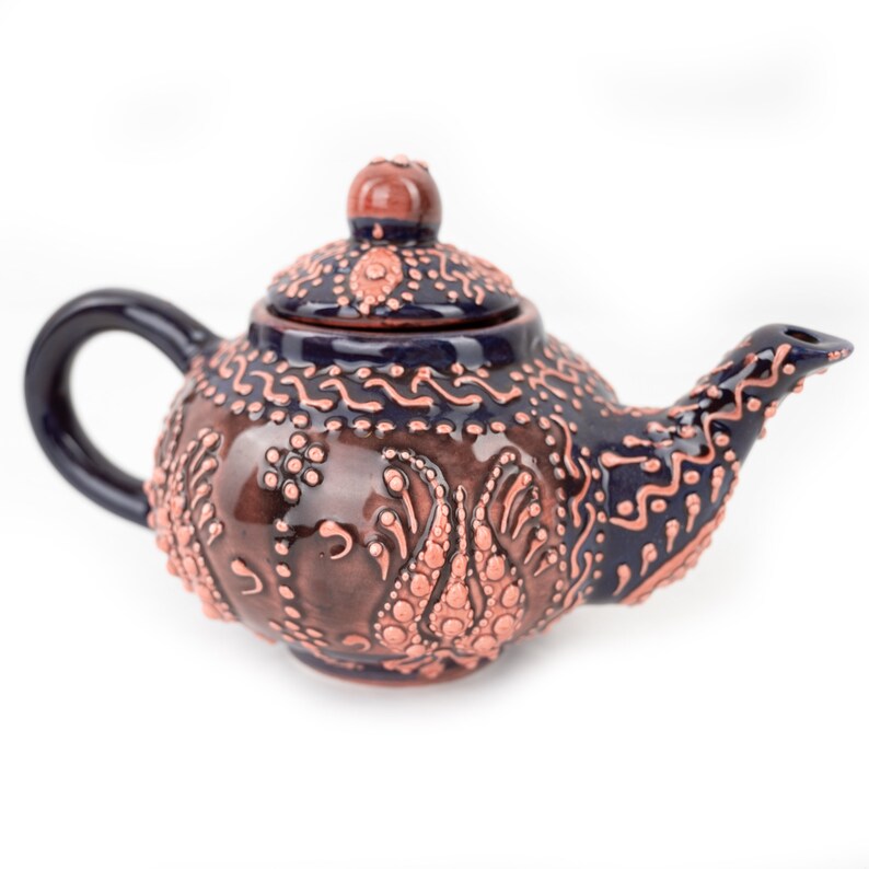 Order Turkish Ceramic Tea Pot Samovar Caydanlik for Mothers Day Gift