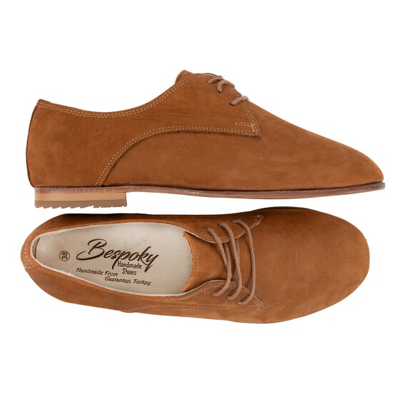 Men Nubuck Tan Color Classic Oxford 