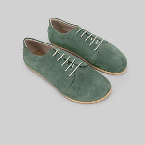 Zero Drop Barefoot Sneakers - Handcrafted Minimalist Leather Shoes | Wide Toe Box | Flexible Sole