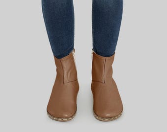 Bespoky Barefoot Chelsea Boots: Piel, Punta Ancha, Suela Zero Drop