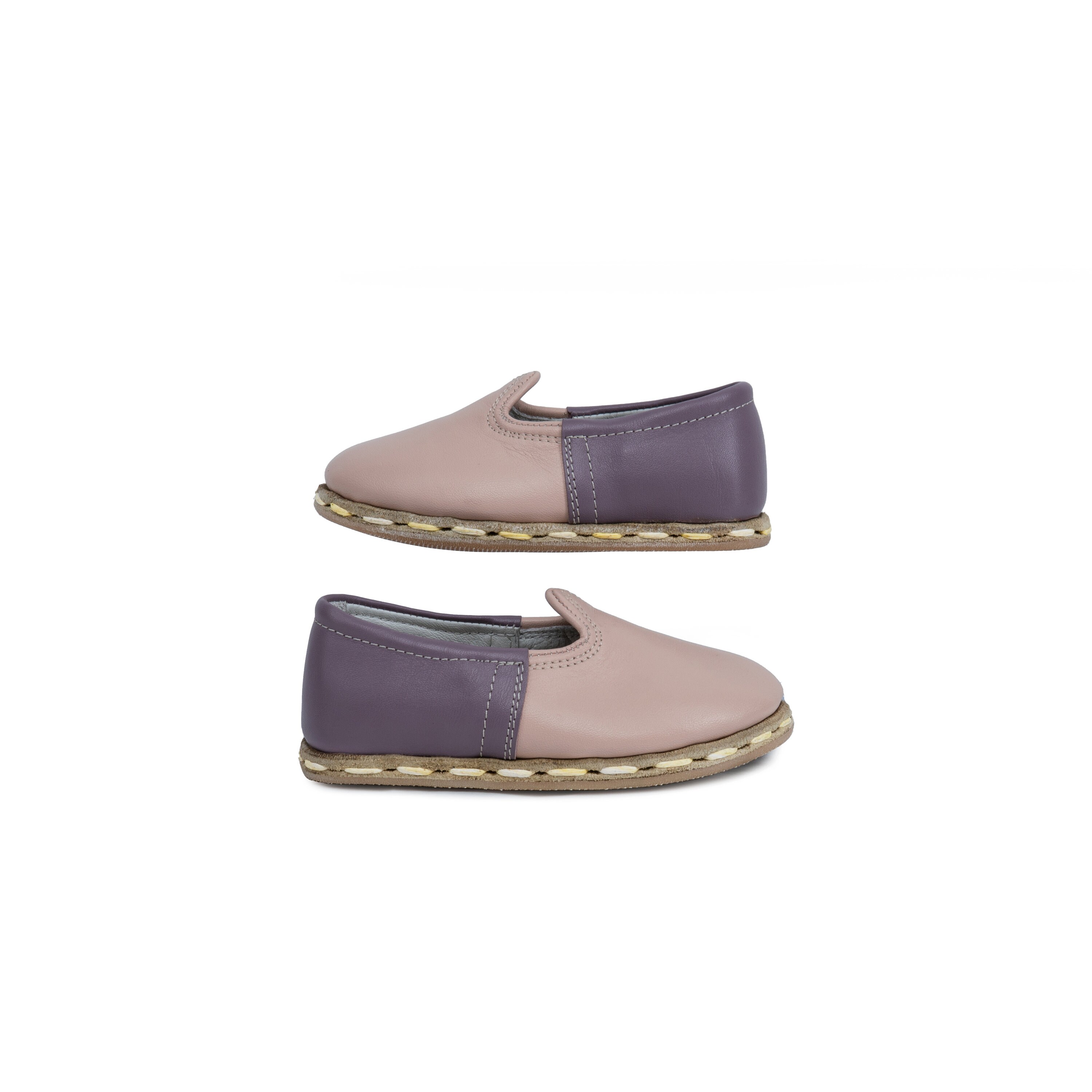 Purple and Pink Organic Natural Leather Comfy Sanah Sneaker - Etsy