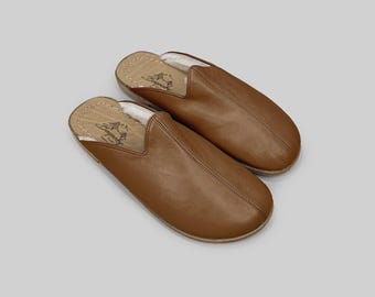 Chinelos Bespoky Barefoot em Couro de Boi - Wide Toe Box, Forro de Lã