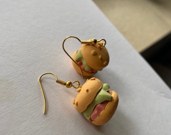 cutie burger earrings