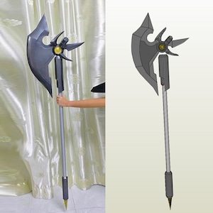 Fate Testarossa Bardiche Assault from Magical Girl Lyrical Nanoha pepakura file/PDO