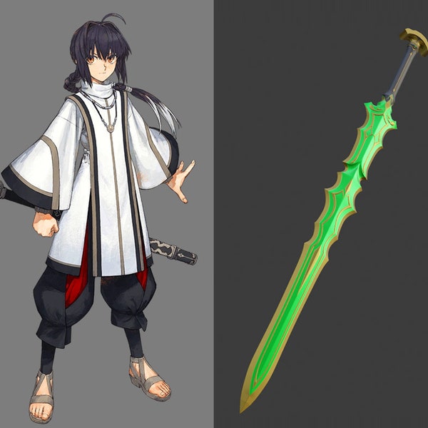 Fate Samurai Remnant saber yamato takeru amenomurakumo no Tsurugi 3d model/STL