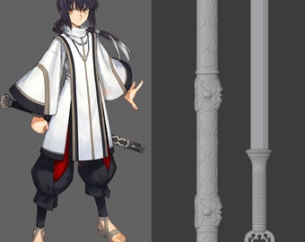 FRS Fate Samurai Remnant saber yamato takeru sword 3d model/STL