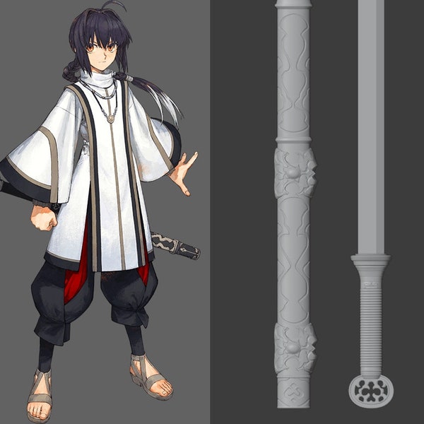 FRS Fate Samurai Remnant saber yamato takeru sword 3d model/STL