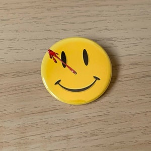 Watchmen Pin back Button 38mm Smiley Face image 3