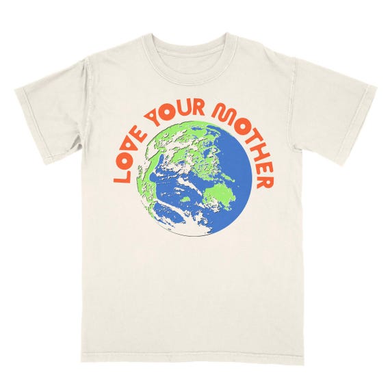Love Your Mother Unisex Heavy Cotton Tee Earth Day T-shirt, Eco