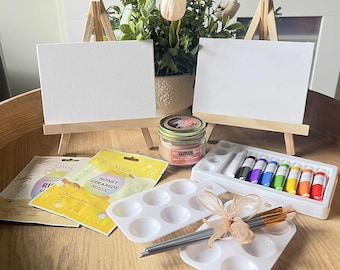 Date Night- Painting Date Night Box Set- Gift Box Set- Painting Date Night Kit- Anniversary Activity Paint Party Kit- Date Night Paint Gift