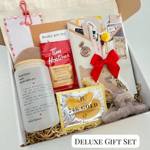 Blind date with a book Coffret cadeau Book Lover Club Cadeau personnalisé pour amateur de livres Coffret cadeau Accessoires Sac fourre-tout en verre Tasse personnalisée en verre