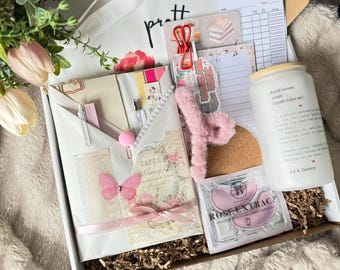 Encontro às Cegas Misterioso com uma Caixa de Livros - Cesta de Presente Spa para Ela - Caixa de Autocuidado Literária para Amantes de Livros - Presente Ideal para Leitores Ávidos por Suspense - Conjunto de Presente para Amantes de Livros