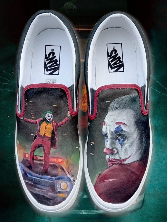 JOKER CUSTOM VANS Size 11 Mens Comic Batman - Etsy Canada JOKER CUSTOM VANS Size 11 Mens Comic Batman - Etsy Canada