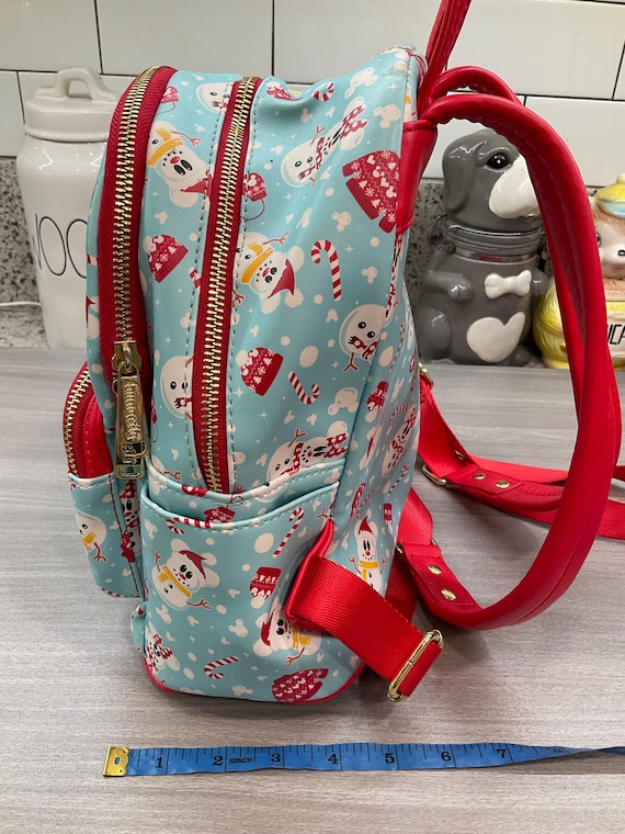 Disney Loungefly Mickey Minnie Mouse Snowman Mini Backpack  display picture 1