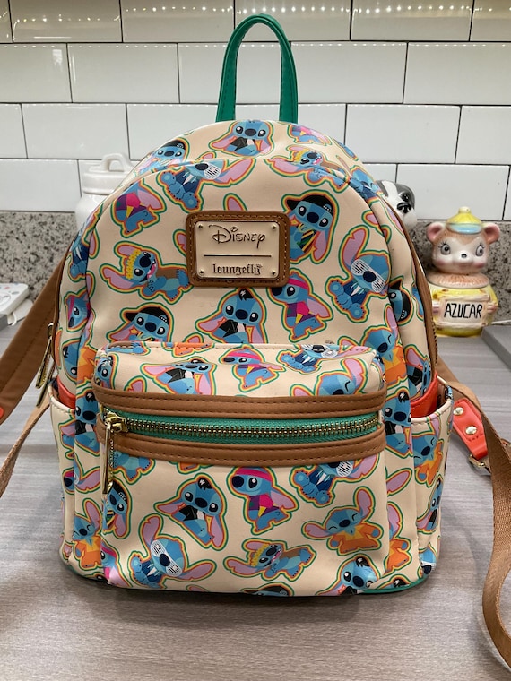Loungefly Disney Lilo & Stitch Decade Outfits Mini Backpack  display picture 2
