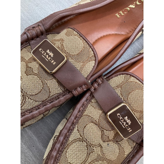 Coach Mona Driver Signature Jacquard Driving Loafers - Gem