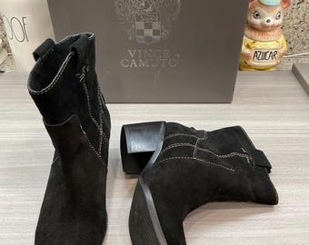 Botines de piel negra Vince Camuto