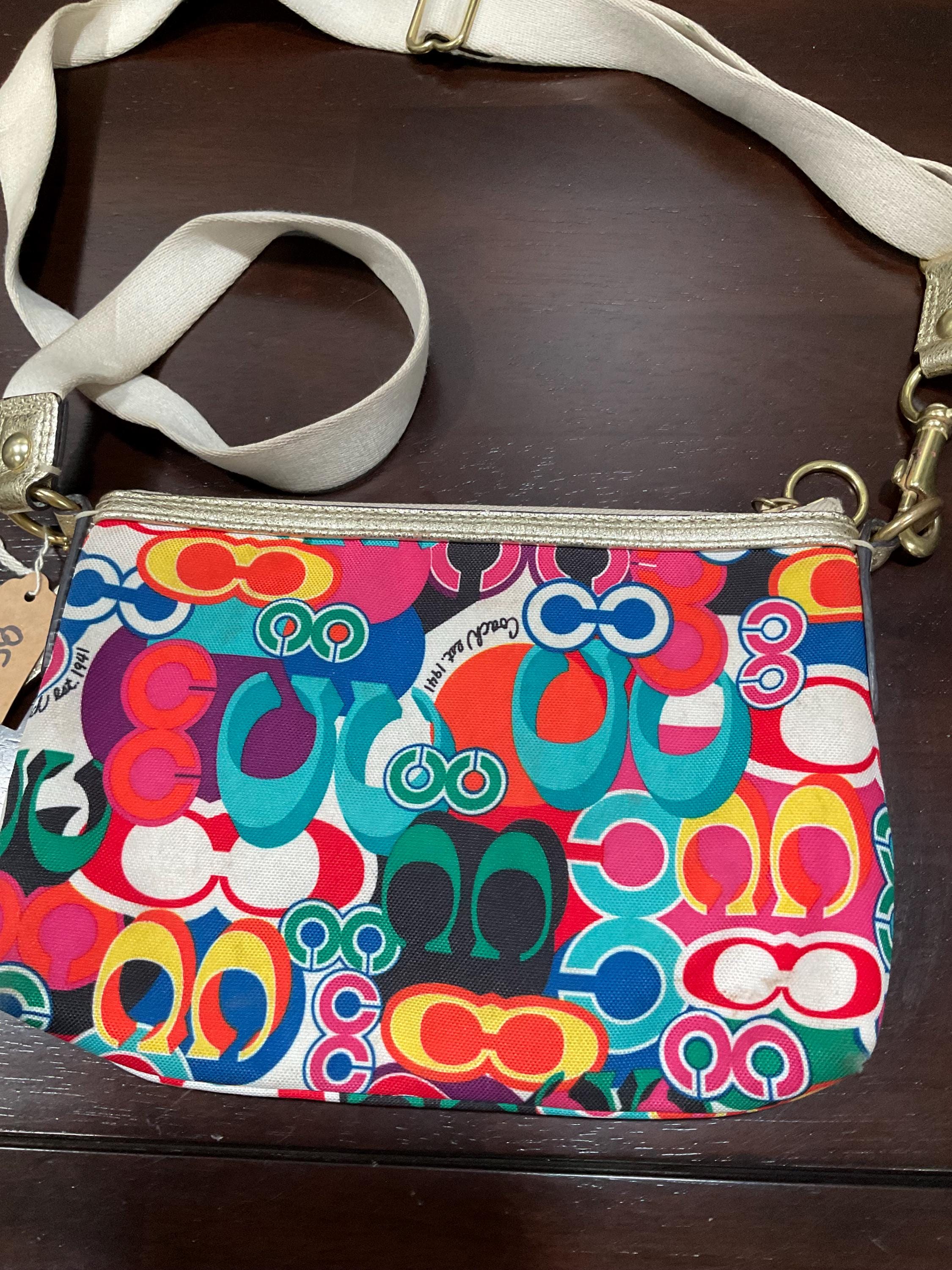 Coach Poppy Pop C Glam Graffiti Crossbody Multi Colored - Etsy