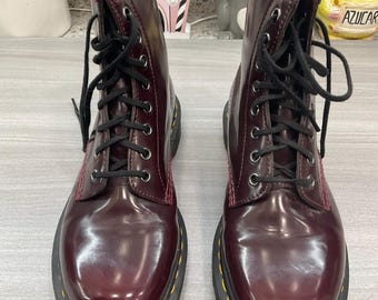 Dr. Martens 1460 Kirschrote Leder Schnürstiefel 23756