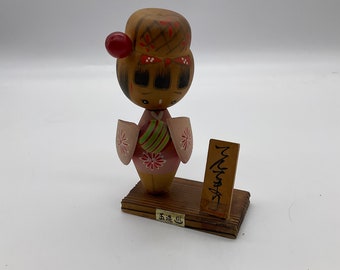 田村昇サイン入りこけし：日本の創作木製芸術 - Etsy 日本