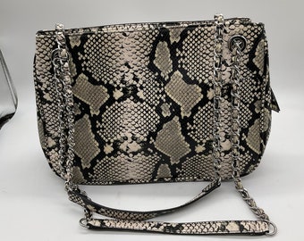 INC International Concepts Faux Snakeskin Shoulder Bag