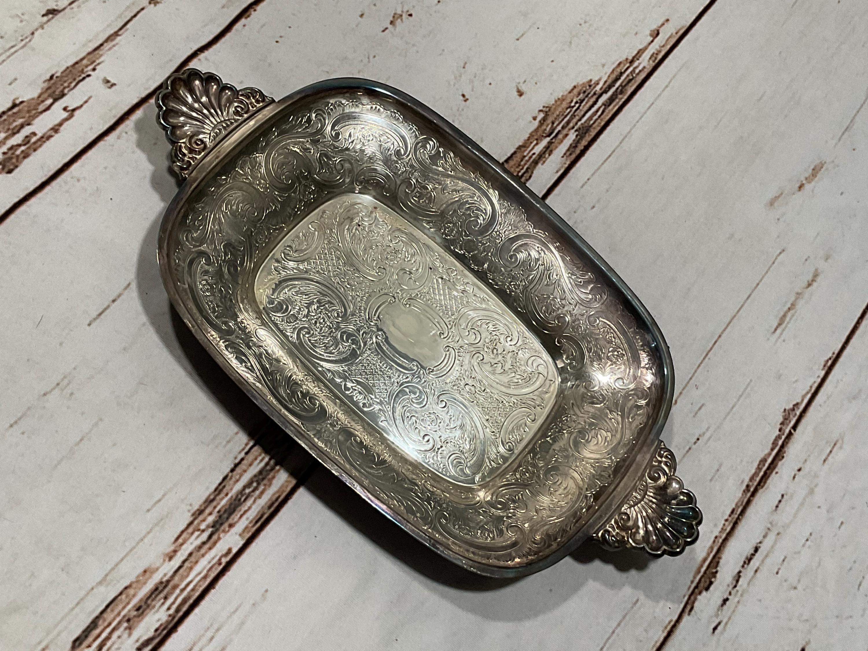 Antique Barker Ellis Silver Plate Deco Menorah Marked Silver