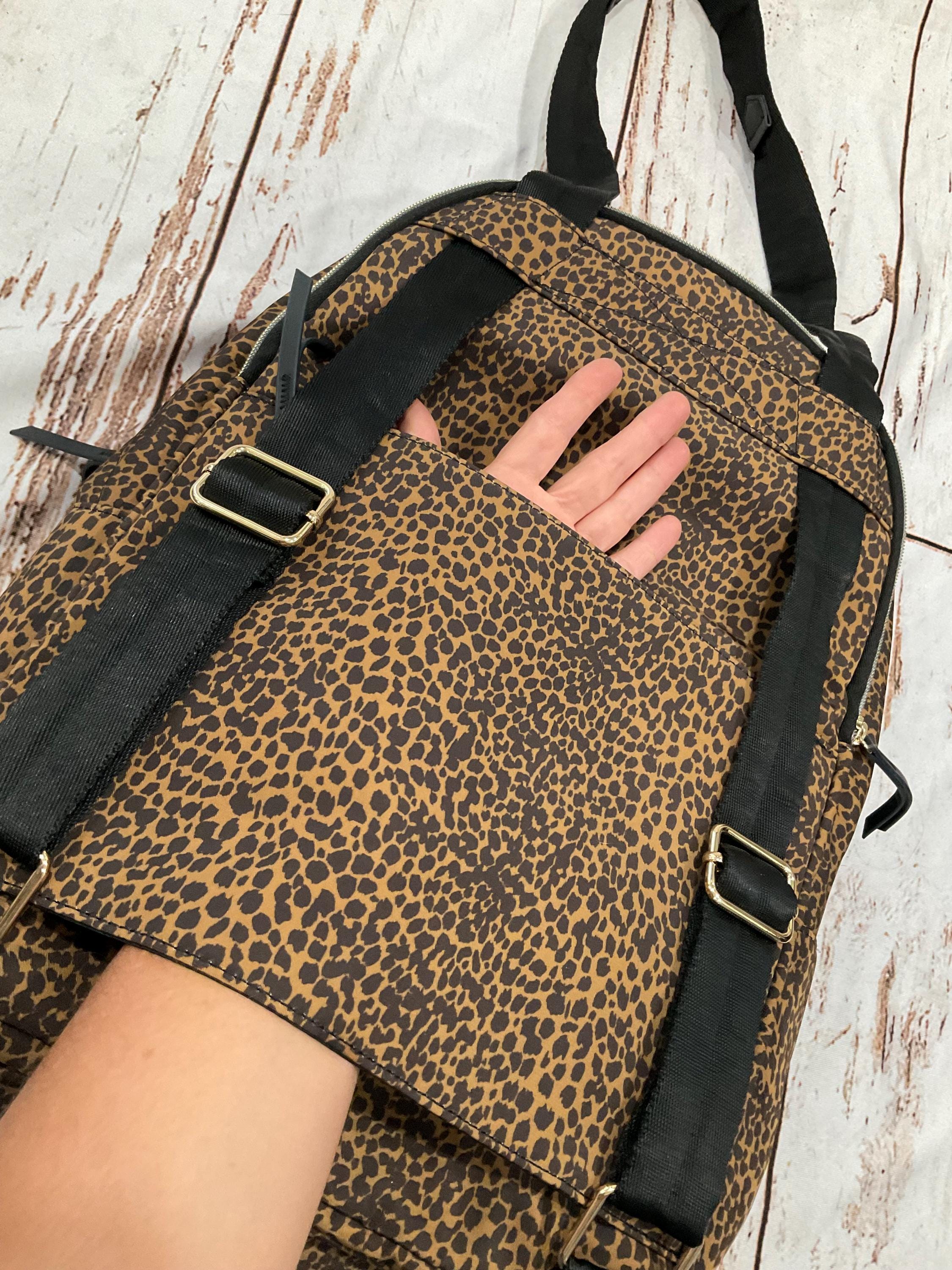 NWOT STELLA & DOT LADY BOSS TWO IN ONE CHEETAH PRINT SHOULDER BAG BACKPACK Stella & Dot Animal Print Bags & Handbags for Women for sale  main image 3