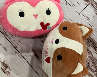 Squishmallows Stackables Francesca the Owl and Reginald the Corgi
