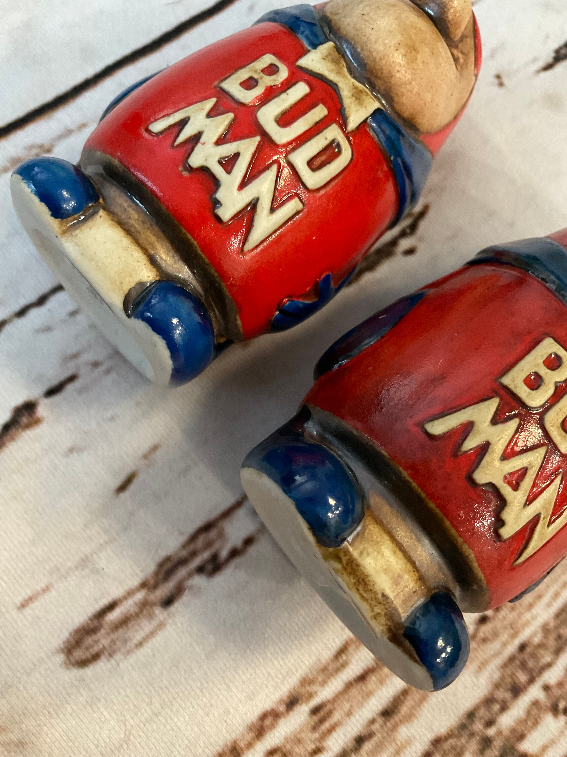 1975 Vintage Budweiser Bud Man Salt and Pepper Shakers - Etsy