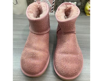 UGG Australia Mini Snow Leopard Sparkle Spots Boots