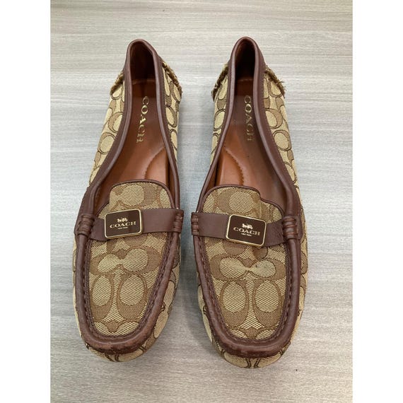 Coach Mona Driver Signature Jacquard Driving Loafers - Gem