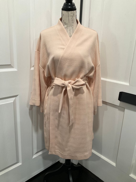 Soma Pinky Peach Textured Wide Sleeved Knee Length