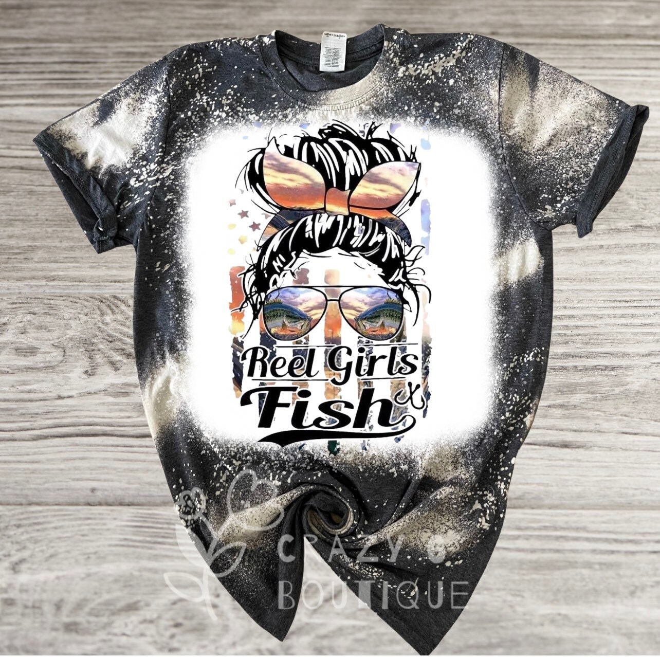 Womens Fishing Shirt Just A Girl Who Loves to Fish Husband and