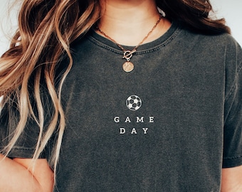 Soccer Game Day Shirt- Soccer Mom Shirt- Soccer Mom Shirts- Soccer Mom Gift Shirt-  Soccer Mom Tee- Mom Gifts- Minimal Oversized Shirt