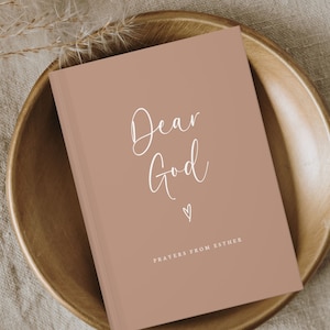 Dear God Personalized Prayer Journal- Custom Prayer Notebook- Christian Gift Journal- Prayer Diary- Gifts for Women- Mom Gift- Faith Journal