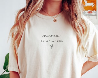 Mama zu einem Engel Shirt- Engel Mama- Baby Erinnerung- Trauer Mutter- Säugling Verlust- Fehlgeburt Andenken- Totgeboren Geschenk- Schwangerschaft Verlust Geschenke