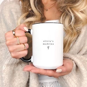 Personalized Madrina Padrino Est Custom Mug- Personalized Gifts for Godparents- Godmother Godfather Godparent Appreciation Thank You Gift