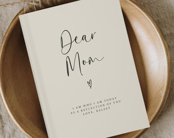 Dear Mom Custom Notebook Gift- Letters To My Mom Journal- Personalized Mom Gifts- Mothers Day Gifts from Kids- Loss of Mother Grief Journal