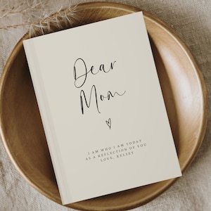 Querida mamá Regalo de cuaderno personalizado- Cartas al diario de mi mamá- Regalos personalizados para mamá- Regalos del Día de las Madres de los niños- Diario de pérdida de la madre