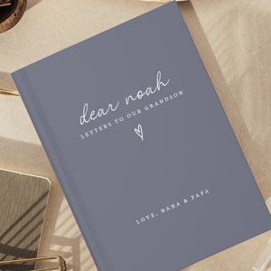 Caderno de cartas para meu neto - diário querido neto - livro de nome personalizado - presente de diário personalizado - presentes da lembrança do vovô vovó