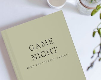 Game Night Score Book- Personalized Game Lover Gift- Custom Score Keeping Record Book- Game Room- Family Game Night- Board Game Lover Gifts