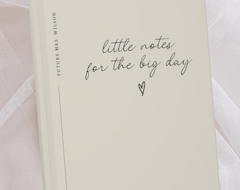 Custom Engagement Gift Journal Wedding Notebook Bride Personalized Wedding Planning Book Bridal Shower Gifts for Future Mrs Engaged Couple