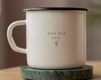 Custom Best Dad Mug New Daddy Gift Personalized Baby Shower Gifts Future Parent Gifts First Time Papa Father's Day Birthday Present for Dads