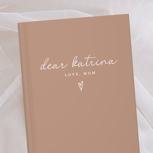 Diario personalizado con letras y nombre - Regalo de diario personalizado - Querida hija - Querido hijo - Cartas para mi hijo - Regalo de aniversario - Cartas para mi esposo