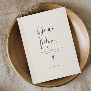 Querida mamãe Caderno de luto personalizado - Diário de perda da mãe - Cartas para minha mãe Presente memorial - Presentes de lembrança da mamãe - Livro de simpatia para mãe de luto
