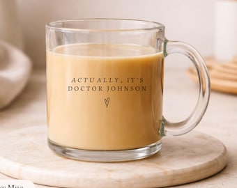 Actually It's Doctor Custom Name Mug - Personalized PHD Graduation Gift, Med School Grad Present, Doctorate Mug, New DR White Coat Ceremony